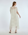 SIXDO G-White Organza Loose Dress for Women